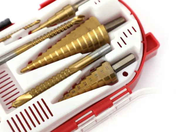 6-teiliges Stufenbohrer- und Sägezahnbohrer-Set