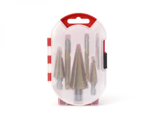 6-teiliges Stufenbohrer- und Sägezahnbohrer-Set