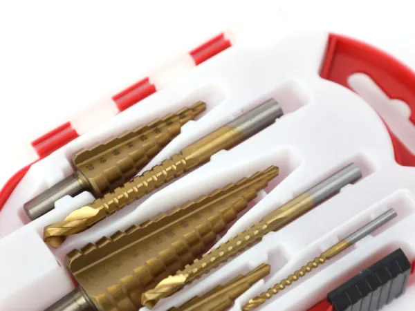 6-teiliges Stufenbohrer- und Sägezahnbohrer-Set