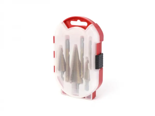 6-teiliges Stufenbohrer- und Sägezahnbohrer-Set