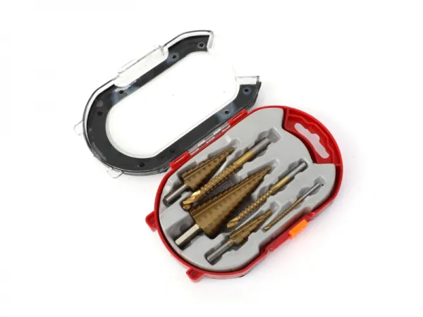 6-teiliges Stufenbohrer- und Sägezahnbohrer-Set