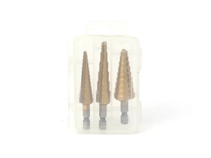 3-teiliges Stufenbohrer-Set