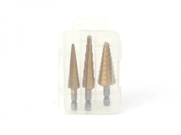 3-teiliges Stufenbohrer-Set