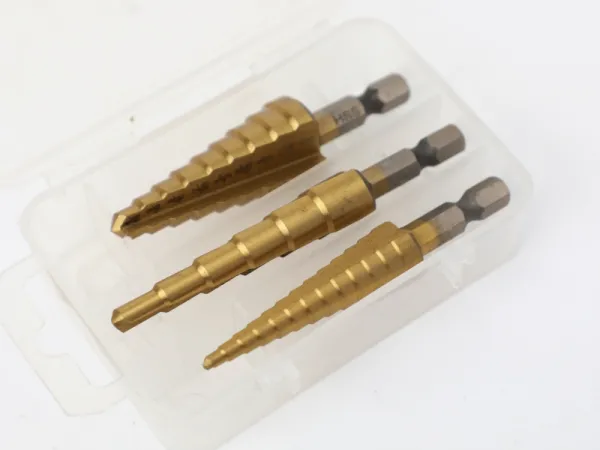 3-teiliges Stufenbohrer-Set