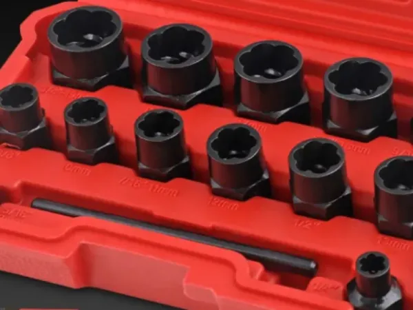 15-teiliges Ausdrehset für gebrochene Schrauben und Bolzen