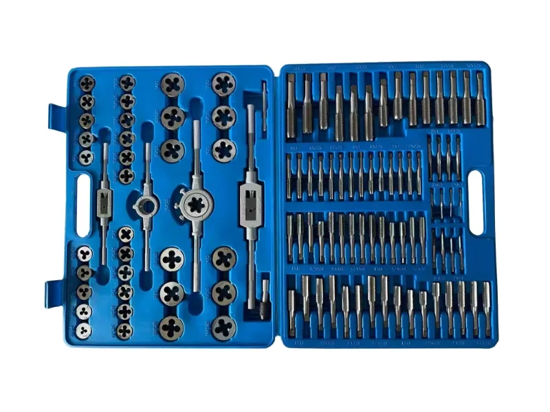 110-teiliges metrisches Gewindebohrer- und Schneideisen-Set