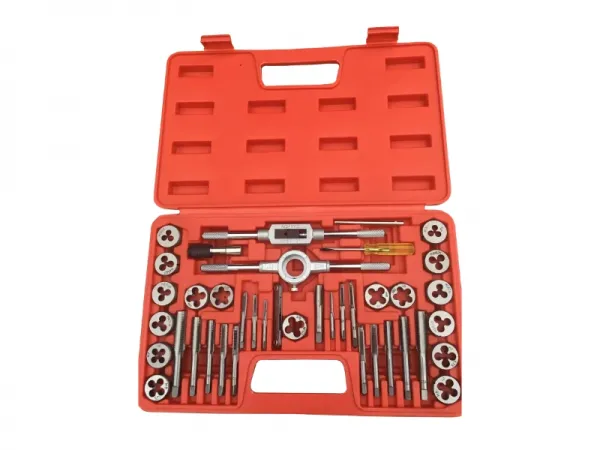 40-teiliges metrisches Gewindebohrer- und Schneideisen-Set