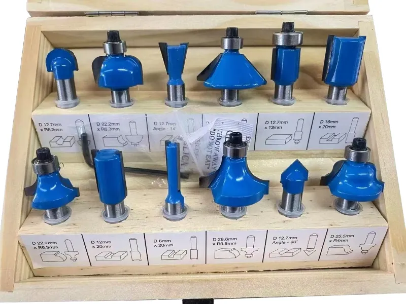 12-teiliges Fräser-Bit-Set