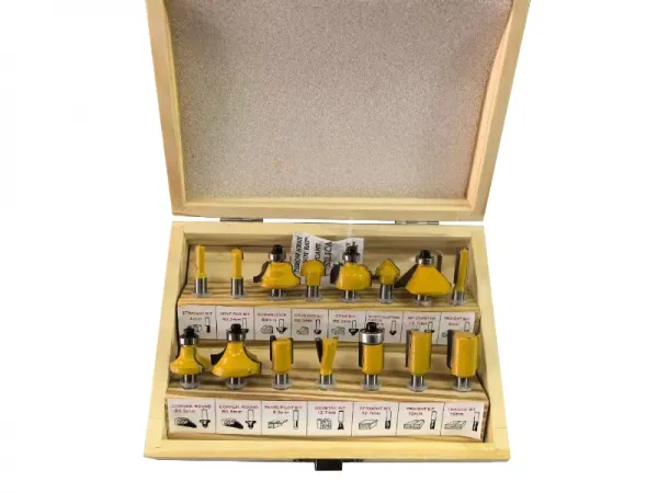 15-teiliges Fräser-Bit-Set