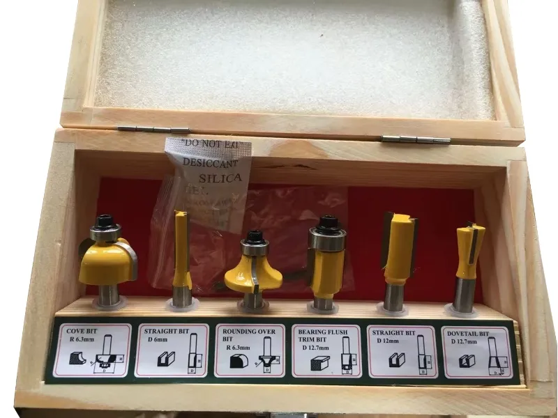 6-teiliges Fräser-Bit-Set