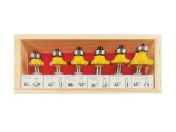 6-teiliges Rundfräser-Bit-Set